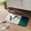 Tapis de bain 45 x 75 cm microfibre imprimee metallisee plumiss des. place Sans, image n° 4