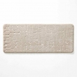Tapis de bain 50 x 120 cm microfibre unie relief ricochet Taupe, image n° 1