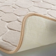Tapis de bain 50 x 120 cm microfibre unie relief ricochet Taupe, image n° 3