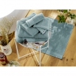 Tapis de bain 50 x 70 cm coton 600 gr Garance bleu glacier, image n° 5