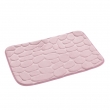Tapis de bain 50 x 80 cm microfibre unie relief ricochet Rose Poudre, image n° 3