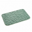 Tapis de bain 50 x 80 cm microfibre unie relief ricochet Tilleul, image n° 3