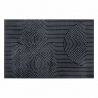 Tapis rectangle 140 x 200 cm viscose relief Géode - Anthracite, image n° 1