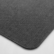 Tapis rectangle 45 x 75 cm tisse uni simeo Anthracite, image n° 2