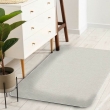 Tapis rectangle 45 x 75 cm tisse uni simeo Naturel, image n° 4