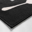 Tapis rectangle 50 x 80 cm imprime cappuccino Sans, image n° 2