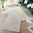 Tapis rectangle 60 x 110 cm shaggy uni Tango Naturel, image n° 4