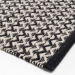 Tapis rectangle 60 x 90 cm coton/polyes fantaisie+fil met chasca Noir, image n° 2