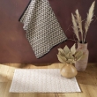Tapis rectangle 60 x 90 cm coton/polyes fantaisie+fil met chasca Noir, image n° 4