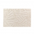 Tapis rectangle 60 x 90 cm coton/polyester tufte Athena Naturel, image n° 1