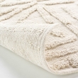 Tapis rectangle 60 x 90 cm coton/polyester tufte Athena Naturel, image n° 2