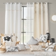 Tapis rectangle 60 x 90 cm coton/polyester tufte Athena Naturel, image n° 4