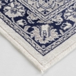 Tapis rectangle 68 x 110 cm viscose tissee cherine Bleu, image n° 2