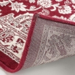 Tapis rectangle 68 x 110 cm viscose tissee cherine Rouge, image n° 3