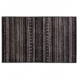 Tapis rectangle 68 x 110 cm viscose tissee tallulah Noir, image n° 1