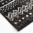 Tapis rectangle 68 x 110 cm viscose tissee tallulah Noir, image n° 2