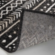 Tapis rectangle 68 x 110 cm viscose tissee tallulah Noir, image n° 3