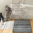 Tapis rectangle 68 x 110 cm viscose tissee tallulah Noir, image n° 5