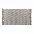 Tapis rectangle a franges 50 x 80 cm coton/polyester tisse alessia Sans, image n° 1