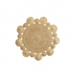 tapis rond déco (0) 90 cm jute ajouré Cordou, image n° 2