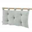 tête de lit 5 boutons avec passants 50 x 80 cm gaze de coton unie gaïa eucalyptus, image n° 2