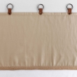 Voilage à anneau 140 x 240 cm en polycoton sablé + jute Leana Beige, image n° 4