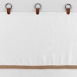 Voilage à anneau 140 x 240 cm en polycoton sablé + jute Leana Blanc, image n° 4