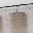 Voilage a anneaux 140 x 240 cm effet lin Milza Beige, image n° 2