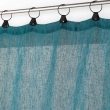 Voilage a anneaux 140 x 240 cm voile tiss&eacute; Linka Bleu, image n° 2