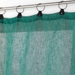 Voilage a anneaux 140 x 240 cm voile tissé Linka Emeraude, image n° 2