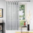 Voilage a anneaux 140 x 240 cm voile tissé Linka Gris, image n° 4