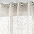 Voilage à Œillets 140 x 240 cm - Voile Sablé Appliqué Métallisé Maïssa, image n° 2