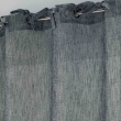 Voilage à nouettes 140 x 240 cm voile tissé Charlotte Anthracite, image n° 2