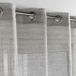 Voilage a oeillets 140 x 240 cm aspect brillant Sunline Anthracite/or, image n° 2