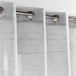 Voilage a oeillets 140 x 240 cm aspect brillant Sunline Gris/argent, image n° 2