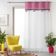 Voilage a oeillets 140 x 240 cm Callao rose, image n° 4
