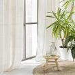 Voilage a oeillets 140 x 240 cm effet lainage Loulaine Beige, image n° 5