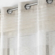 Voilage a oeillets 140 x 240 cm effet lin tissé Janice Beige, image n° 2