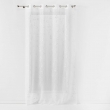 Voilage a oeillets 140 x 240 cm en voile imprimé métallisé Artyline Blanc/argent, image n° 2