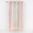 Voilage a oeillets 140 x 240 cm en voile imprimé métallisé Artyline Rose/argent, image n° 2
