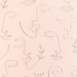 Voilage a oeillets 140 x 240 cm en voile imprimé métallisé Artyline Rose/argent, image n° 4