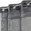 Voilage a oeillets 140 x 240 cm imprimé métallisé Artyline Anthracite/argent, image n° 3
