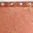 Voilage à oeillets 140 x 240 cm imprimé métallisé Belflor Terracotta/Or, image n° 4