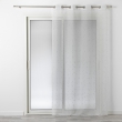 Voilage à oeillets 140 x 240 cm luminette fils metallises dixie Blanc/argent, image n° 1