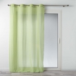 Voilage a oeillets 140 x 240 cm polycoton uni mitsy Vert, image n° 1