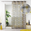 Voilage a oeillets 140 x 240 cm voile imprimé Palpito Jaune/anthracite, image n° 3