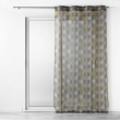 Voilage a oeillets 140 x 240 cm voile imprimé Palpito Jaune/anthracite, image n° 1