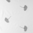 Voilage a oeillets 140 x 240 cm voile sablé brodé Ariella Blanc/gris, image n° 3