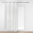 Voilage a oeillets 140 x 240 cm voile sabl&eacute; brod&eacute; metallis&eacute; Odessa Or, image n° 1