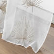 Voilage a oeillets 140 x 240 cm voile sablé brodé Palmaris Beige, image n° 3